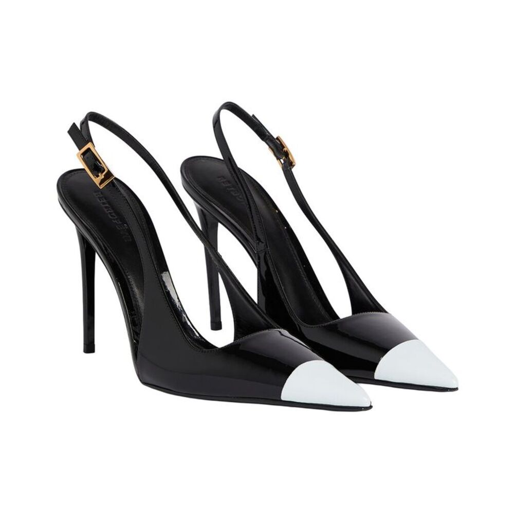 Retrofête Simona Patent Slingback, Black